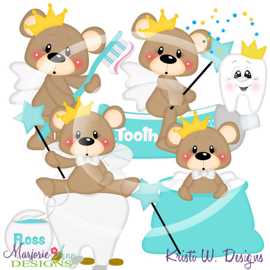 Franklin-Tooth Fairy SVG Cutting Files/Paper Piecing +Clipart - Click Image to Close